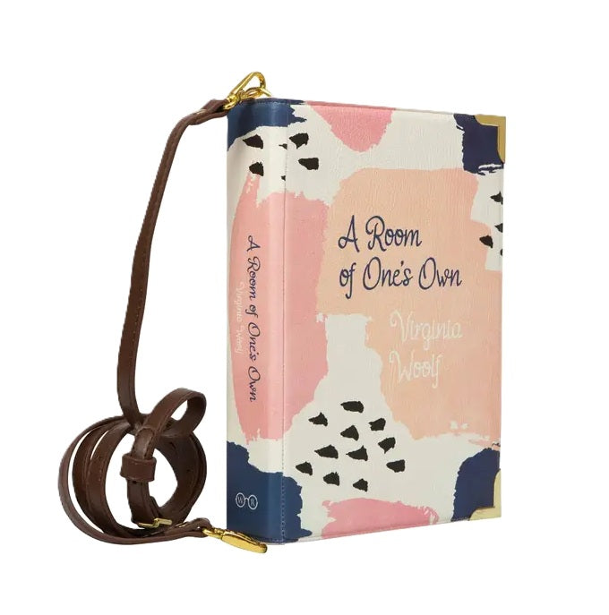 Well Read Book Large Cross Body Shoulder Bag - Virginia Wolfe - A Room of One's Own