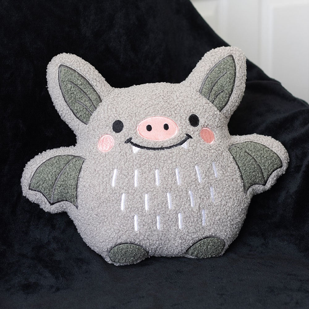 Something Different Cute Bat Boucle Shaped Cushion | Spirit of Equinox