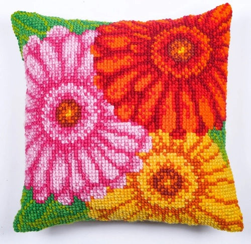 Craft Buddy Flower Burst Cross Stitch Cushion Kit