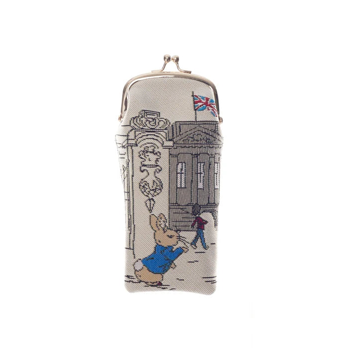 Signare Tapestry Clasp Top Soft Glasses Case - Peter Rabbit Victorian