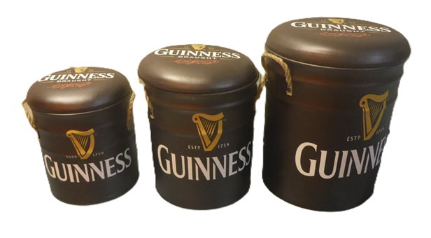 Kozzy Retro Design 2 in 1 Padded Storage Stool - Guinness Harp