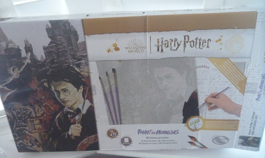 Craft Buddy Harry Potter Collage Paint By Numbers Canvas Kit 30 x 50cm (Damaged Packaging)