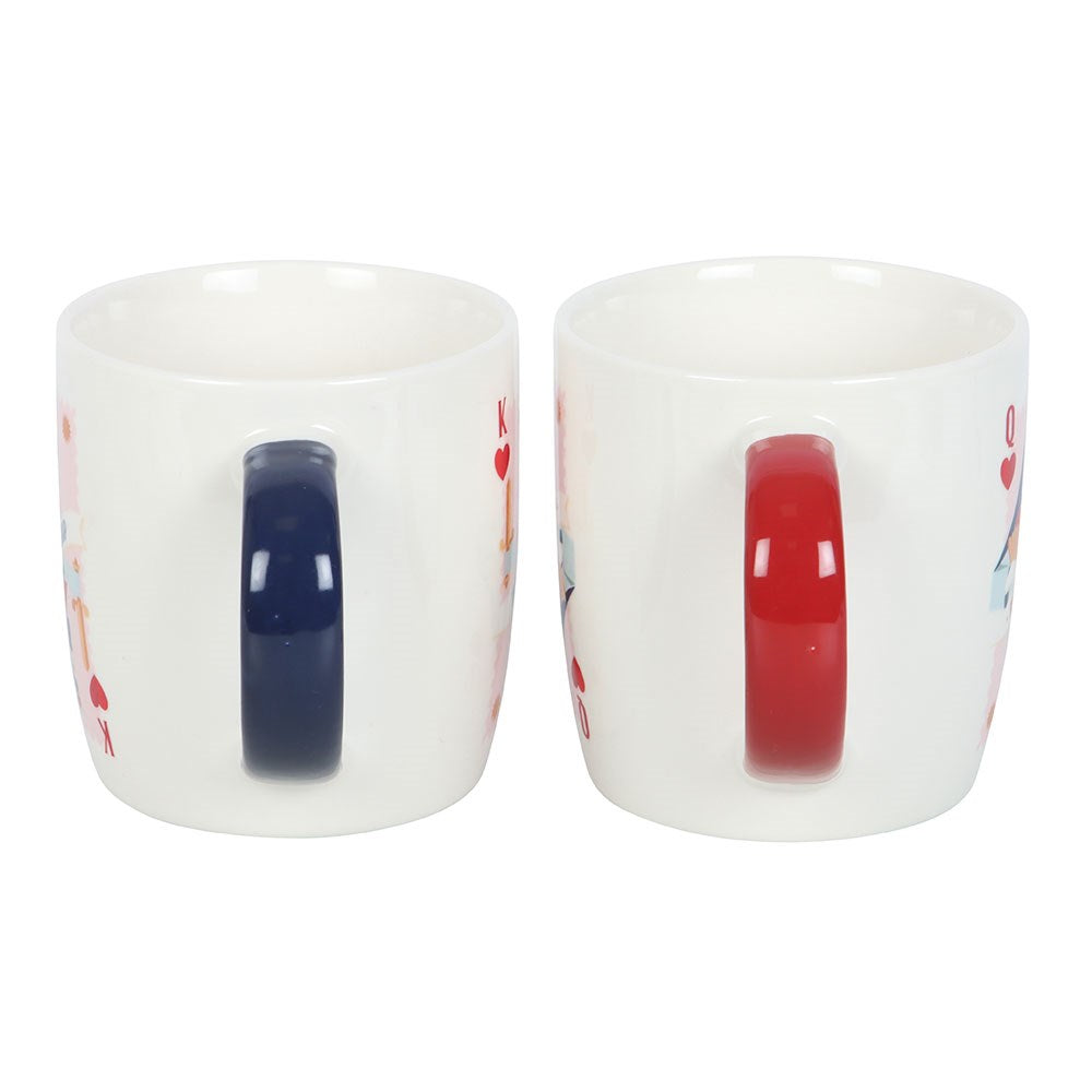 Something Different His Lordship & Her Ladyship King Queen of Hearts Couple Mugs Set of 2