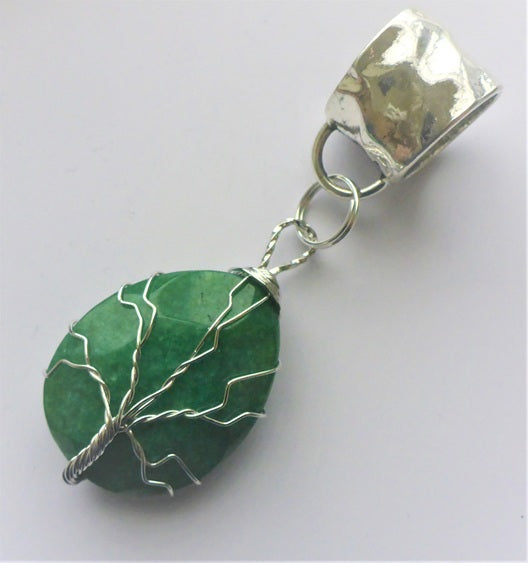 Black Ginger Isabelle Grace Tree of Life Twist Jade Green Scarf Jewellery