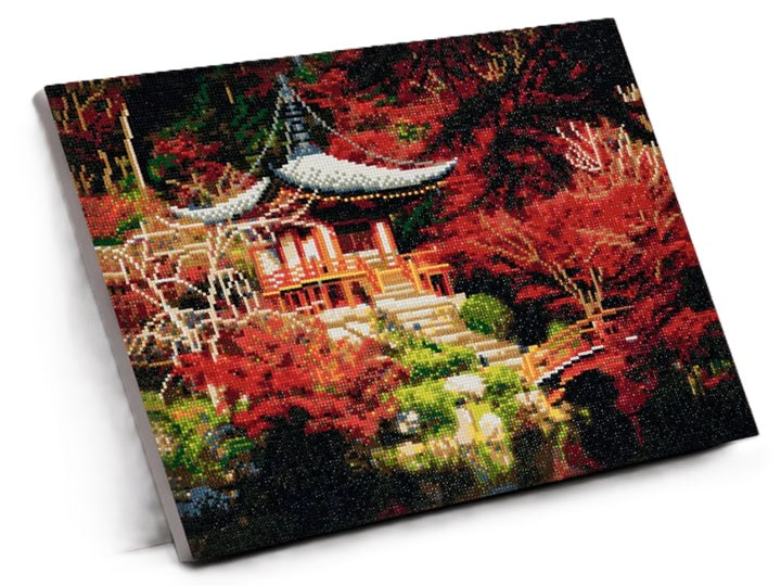 Japanese Temple Crystal Art Canvas Kit | 40 x 50cm | Craft Buddy