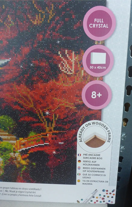 Japanese Temple Crystal Art Canvas Kit | 40 x 50cm | Craft Buddy