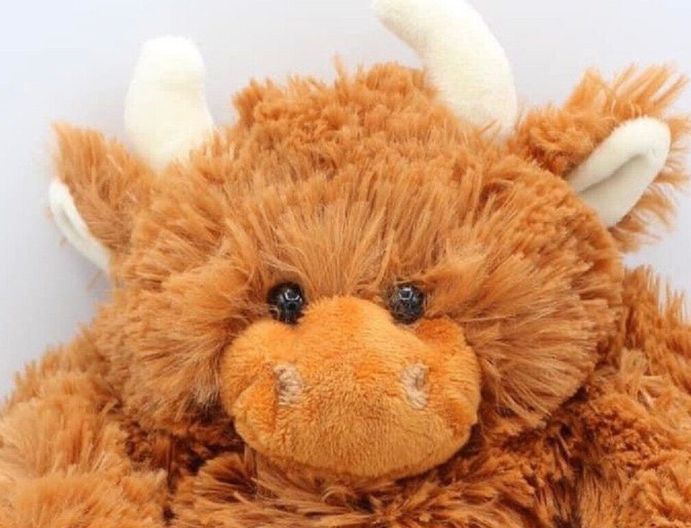 Jomanda Brown Highland Coo Cow Plush Hand Muff for Children