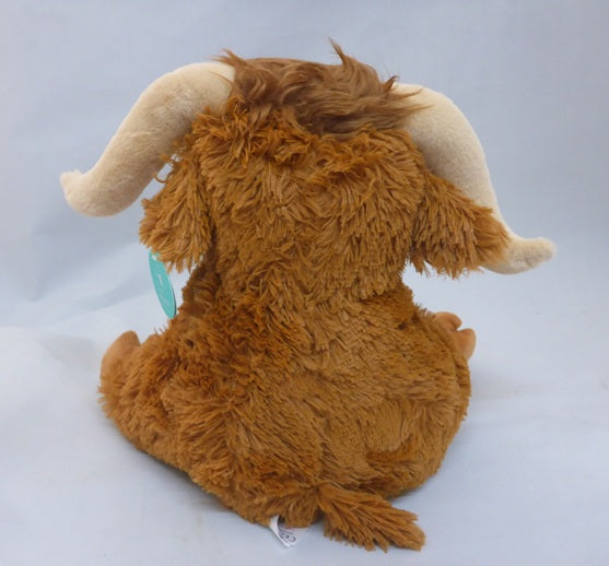 Jomanda Scottish Highland Cow with Horns Soft Plush Toy 30cm