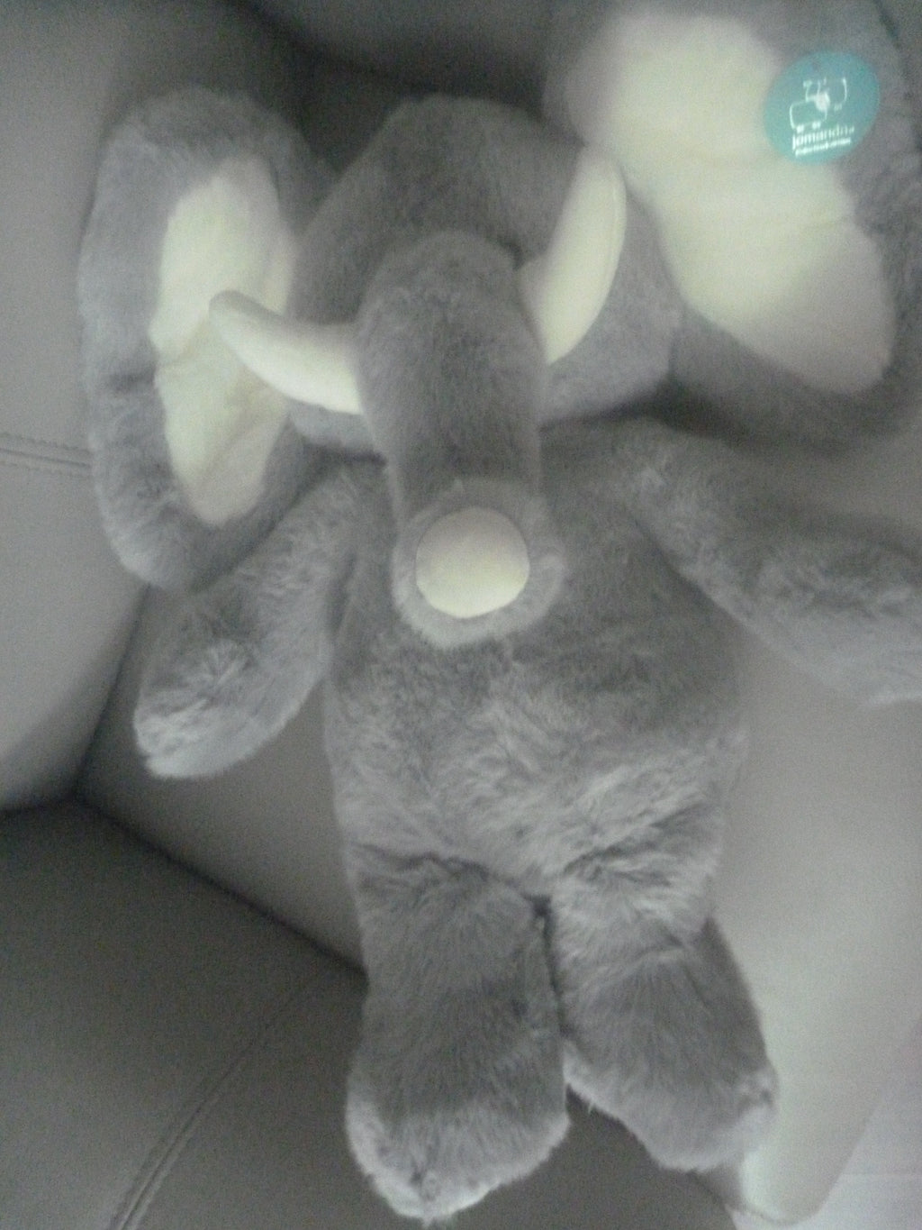Jomanda Large Grey Elephant Soft Plush Toy 52cm