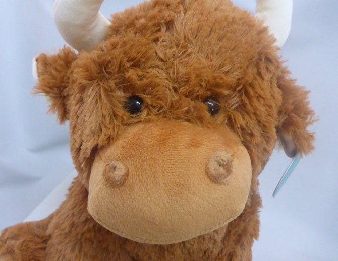 Jomanda Scottish Highland Coo Brown Cow Soft Plush Toy 30cm
