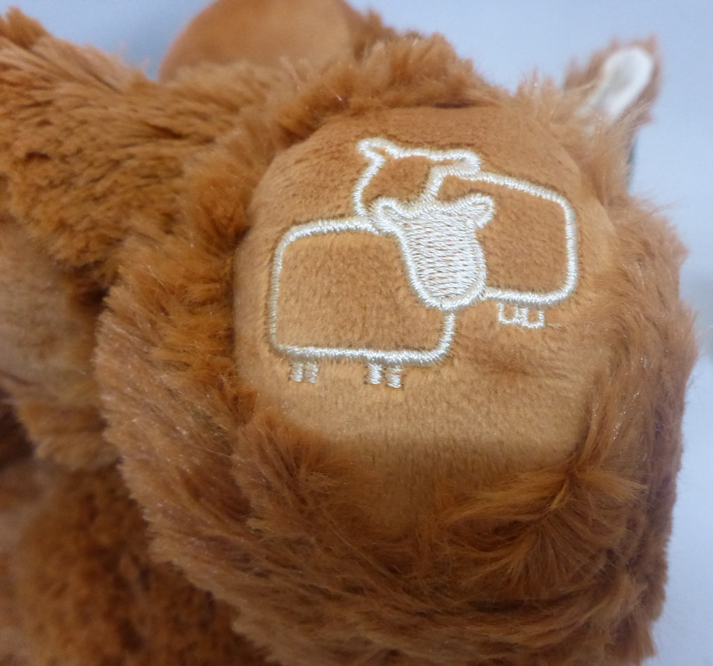 Jomanda Scottish Highland Coo Brown Cow Soft Plush Toy 30cm