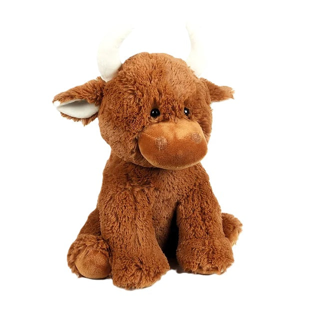Jomanda Scottish Highland Coo Brown Cow Soft Plush Toy 30cm