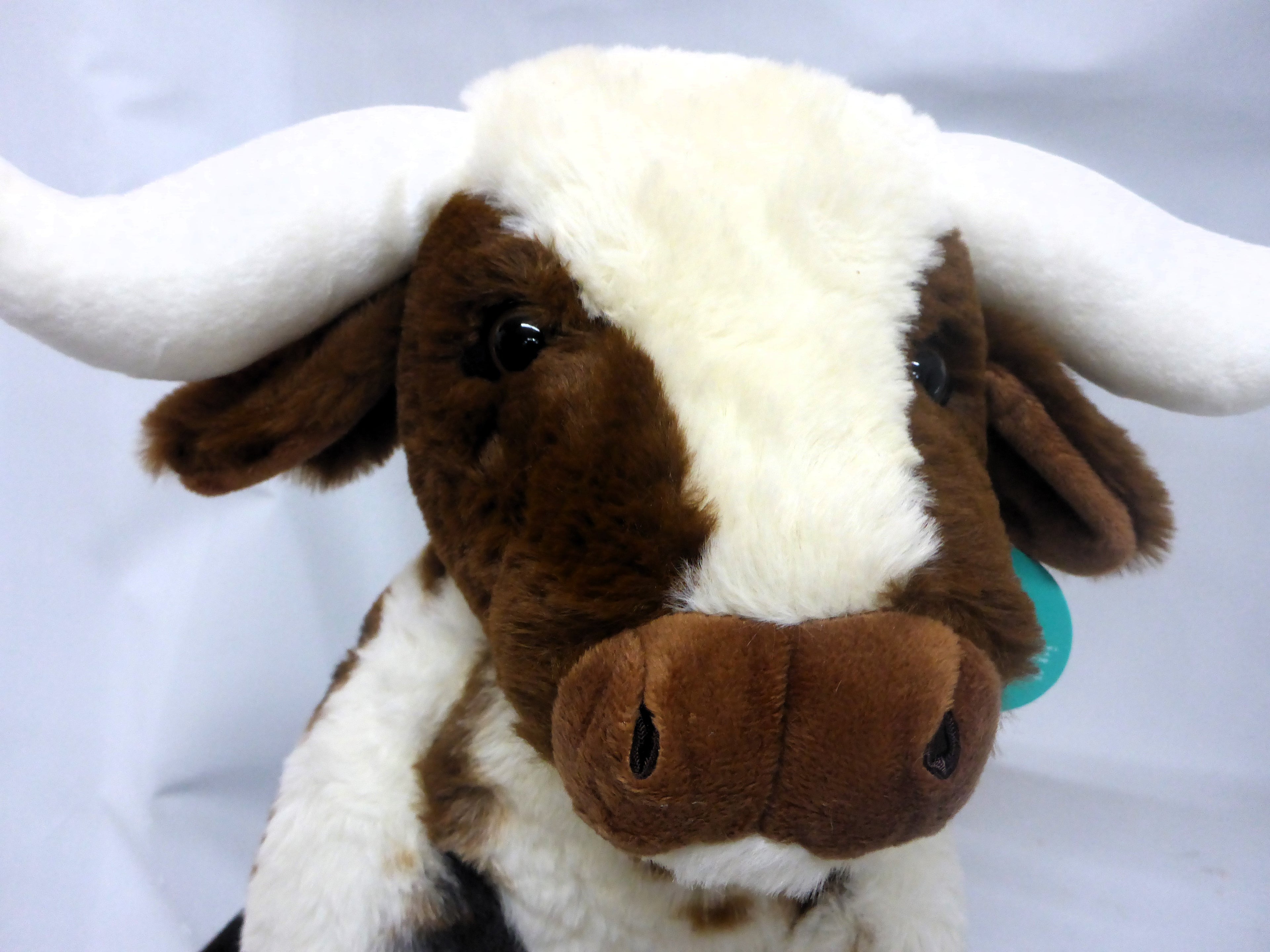 Jomanda Texas Longhorn Brown and Cream Cow Soft Plush Toy 30cm