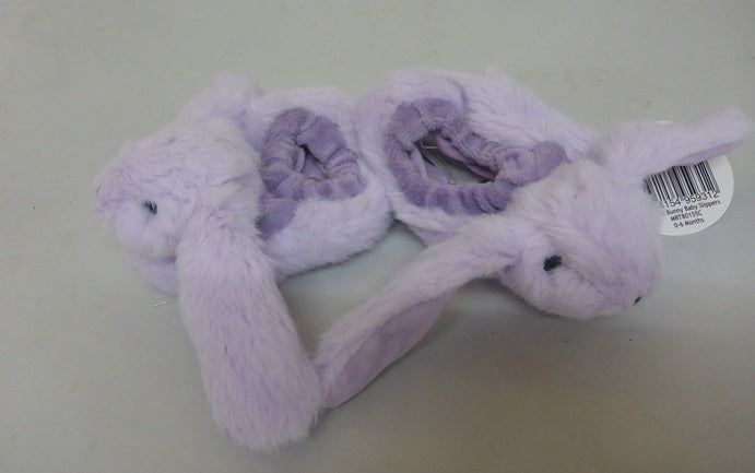 Jomanda Lilac Bunny Rabbit Baby Slippers 0-6 Months