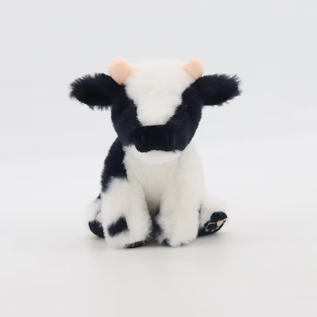 Jomanda Mini Black and White Dairy Cow Soft Plush Toy 13cm