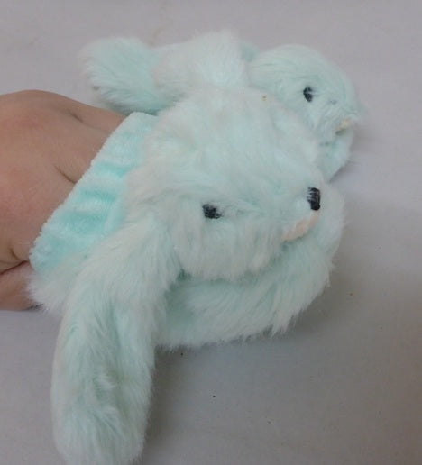 Jomanda Mint Green Bunny Rabbit Plush Baby Slippers - 0-6months