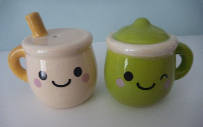 Kawaii Latte Salt & Pepper Cruet Set | Japanese Kawaii Collection | Something Different