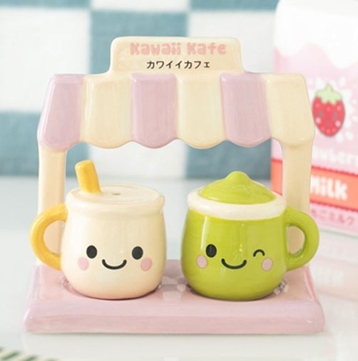 Kawaii Latte Salt & Pepper Cruet Set | Japanese Kawaii Collection | Something Different
