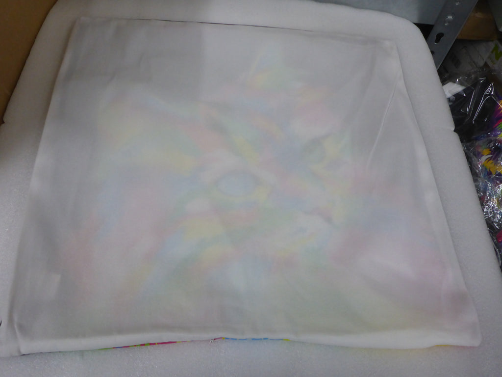 Kozzy Rainbow Cat Velvet Cushion Cover 45cm x 45cm