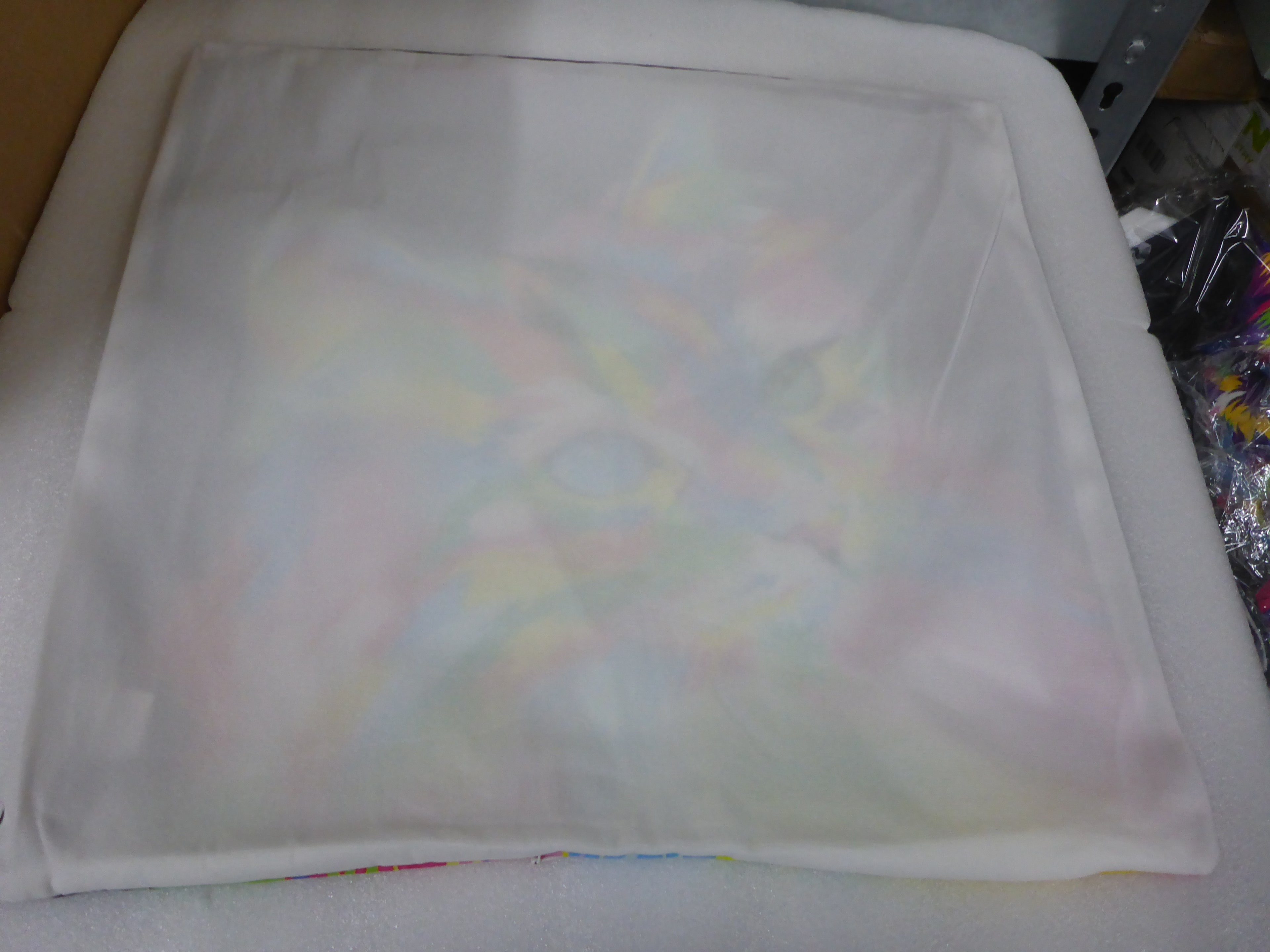 Kozzy Rainbow Cat Velvet Cushion Cover 45cm x 45cm