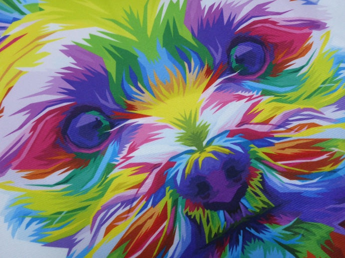 Kozzy Rainbow Yorkshire Terrier Cushion Cover 45 x 45cm