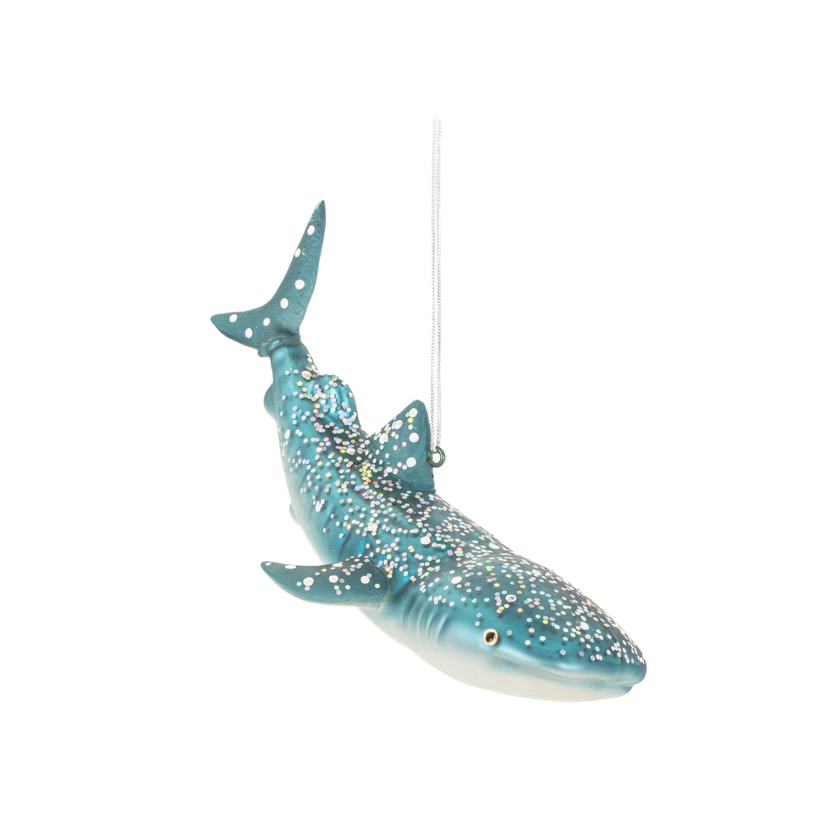 Sass & Belle 3D Glass Reef Shark Christmas Tree Bauble