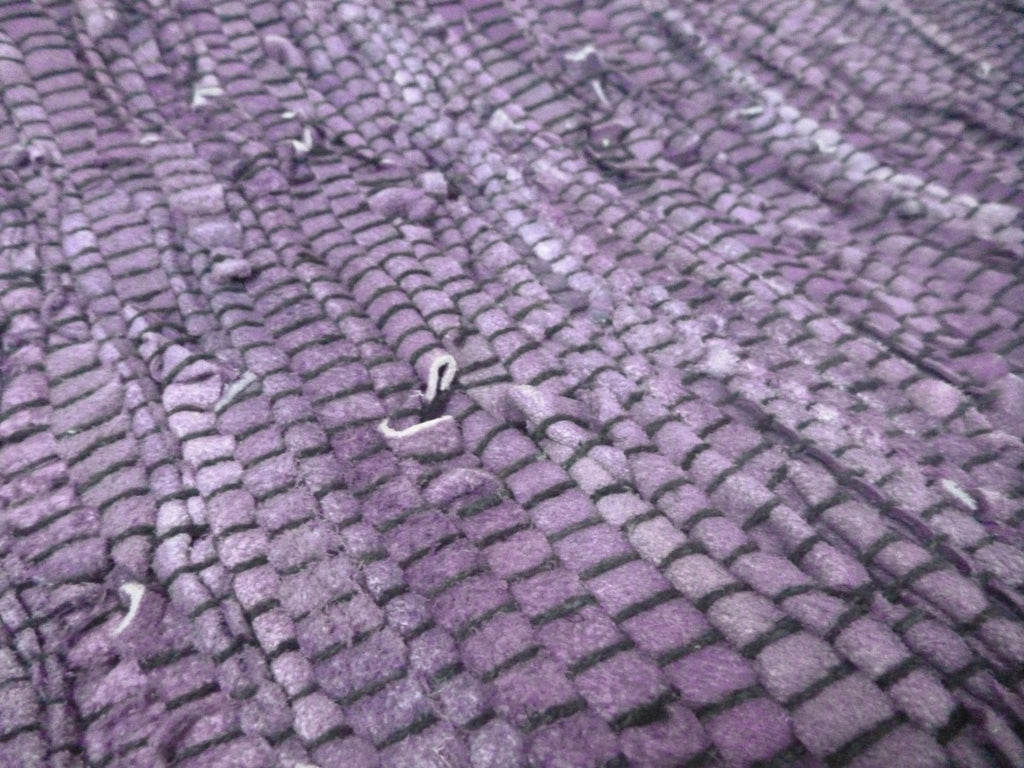 Shared Earth Purple Recycled Leather Cushion Cover 40 x 40cm