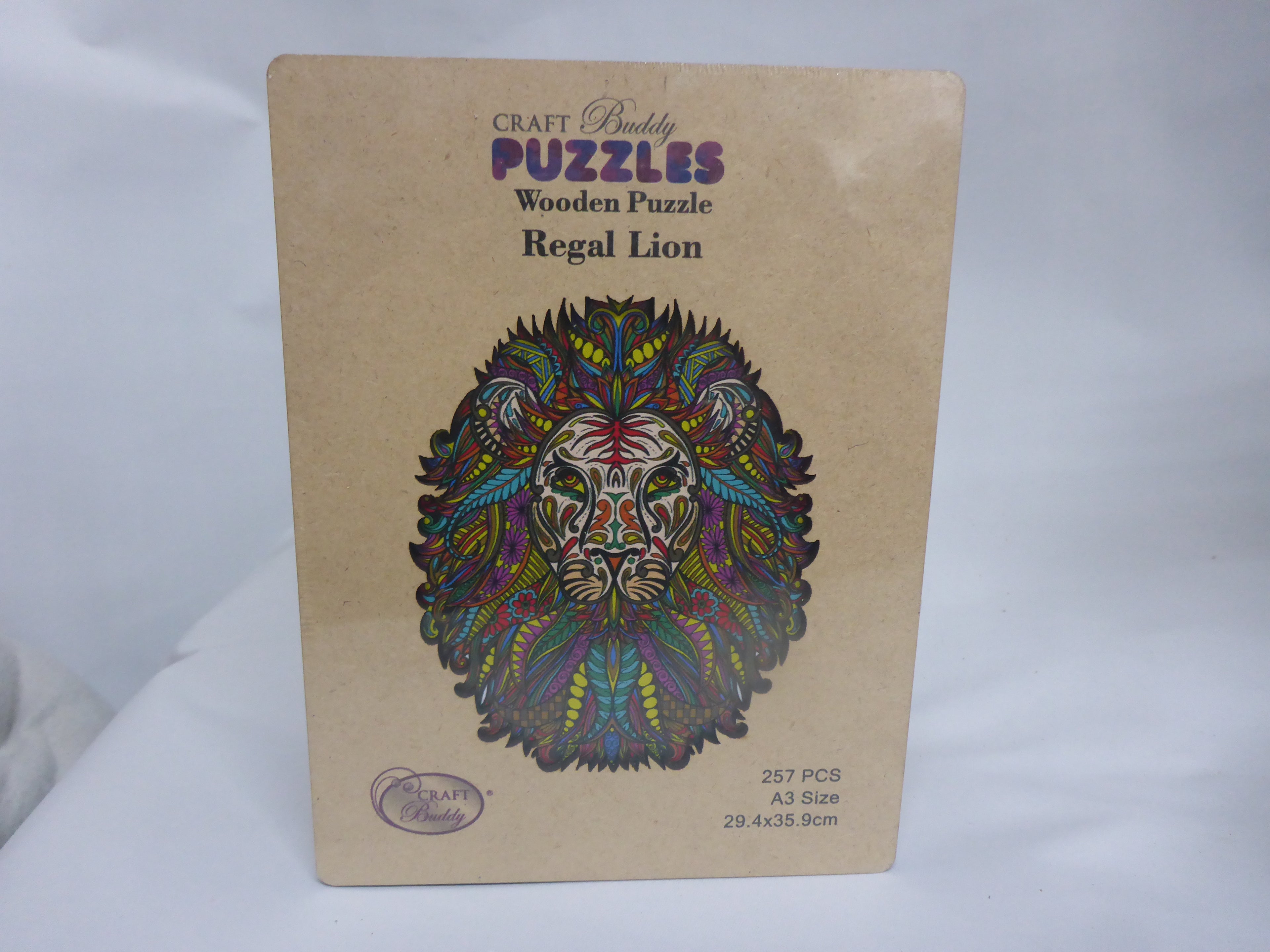 Craft Buddy Premium Wooden Jigsaw Puzzle | Lion | 257 Pieces