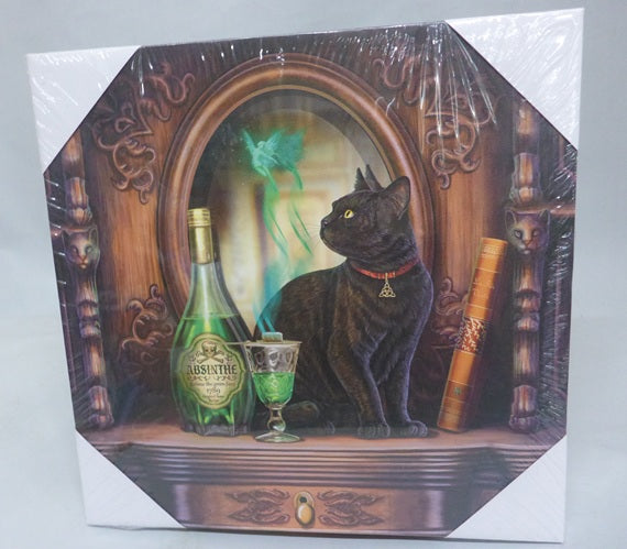 Lisa Parker Absinthe LED Light Up Canvas Plaque Wall Art 30 x 30cm