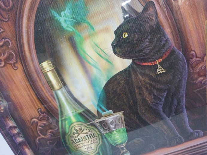 Lisa Parker Absinthe LED Light Up Canvas Plaque Wall Art 30 x 30cm