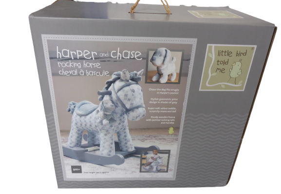 A Little Bird Told Me Harper & Chase Rocking Horse | Ride-On Toy for Babies & Toddlers