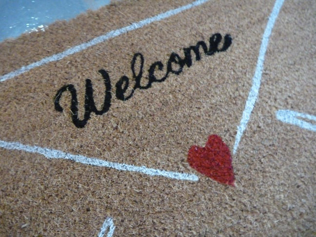 Natural Coir Love Letter Welcome Doormat 40 x 60cm