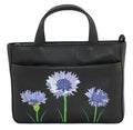 Mala Leather Multiway Grab Bag Amana Cornflower Black with Dust Bag