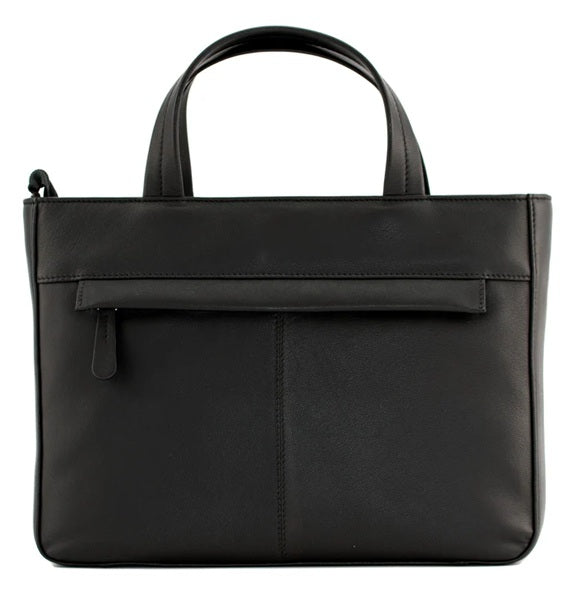 Mala Leather Multiway Grab Bag Amana Cornflower Black with Dust Bag