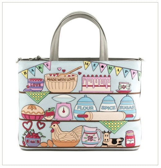 Mala Leather Bake Me Happy Large Grab Bag with Dust Bag