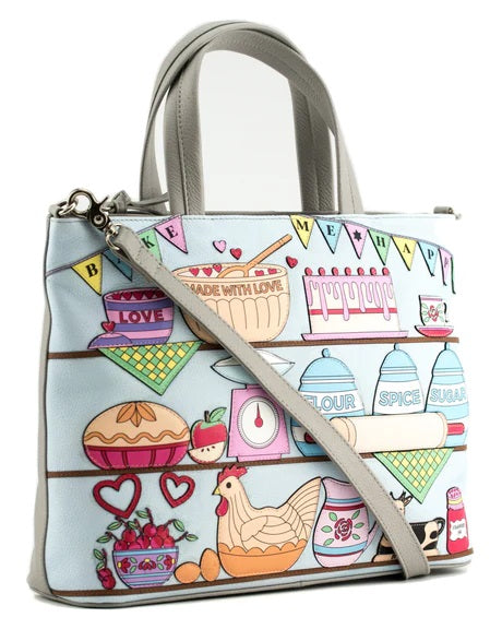 Mala Leather Bake Me Happy Large Grab Bag with Dust Bag