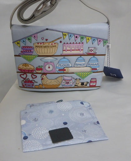 Mala Leather Bake Me Happy Midi Cross Body Bag with Dust Bag