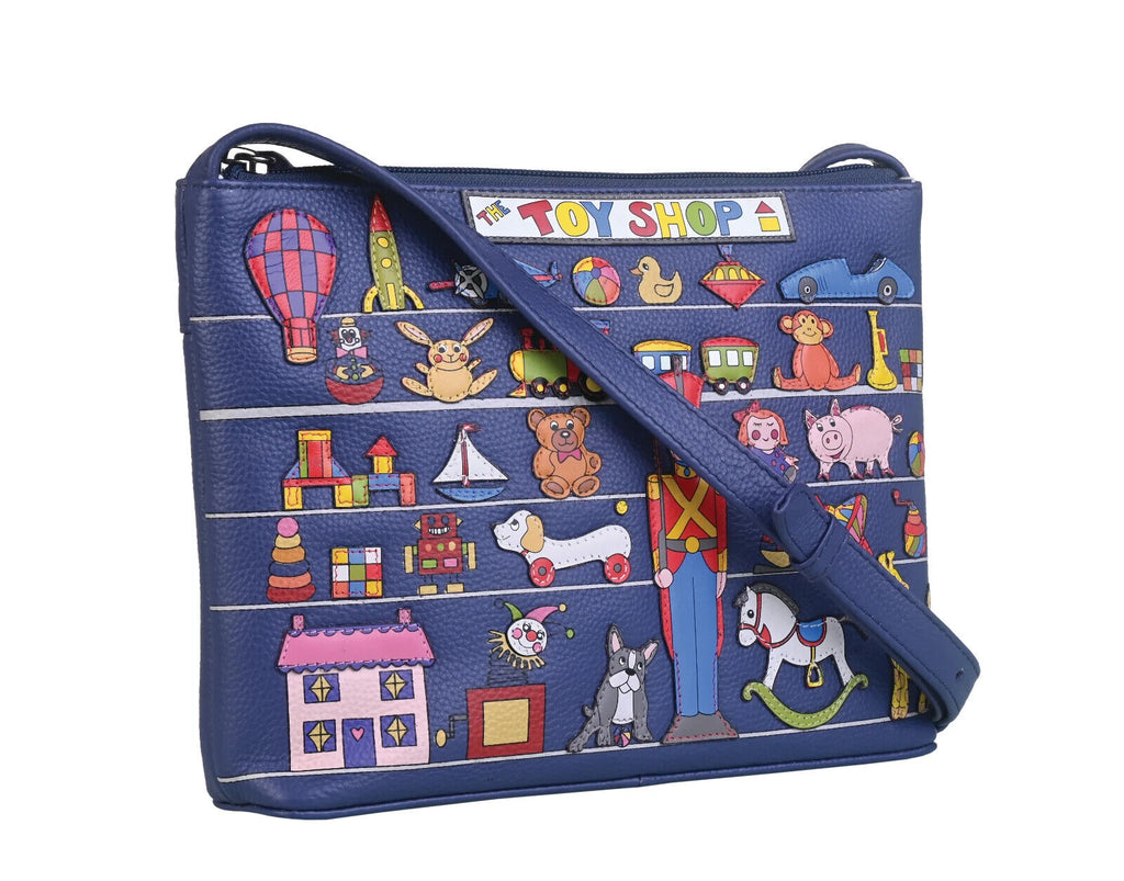 Mala Leather Midi Crossbody Bag The Toy Shop with Dust Bag