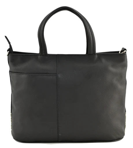 Mala Leather Bella Family Black Multiway Grab & Shoulder Bag