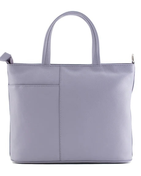 Mala Leather Bella Highland Cow Lilac Grab & Shoulder Bag