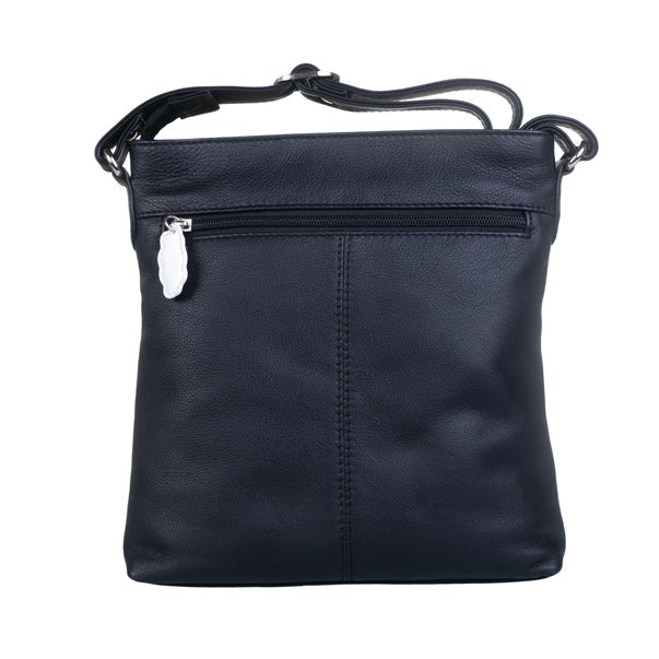 Mala Leather Bella's Head Cross Body Handbag + Dust Bag - Black