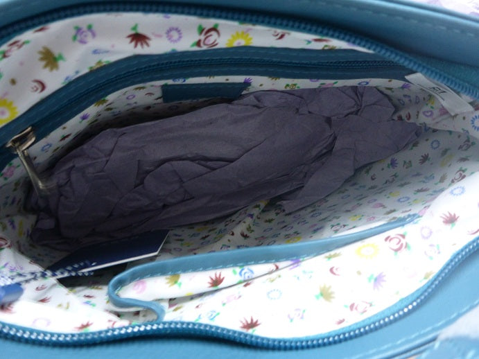 Mala Leather Bella's Head Cross Body Handbag + Dust Bag - Teal