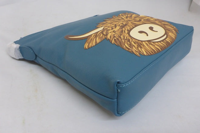 Mala Leather Bella's Head Cross Body Handbag + Dust Bag - Teal