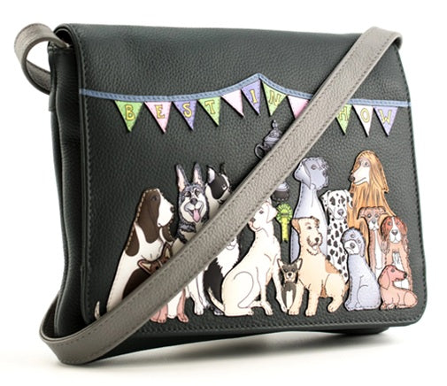 Mala Leather Flap Over Midi Cross Body Shoulder Handbag + Dust Bag - Best in Show