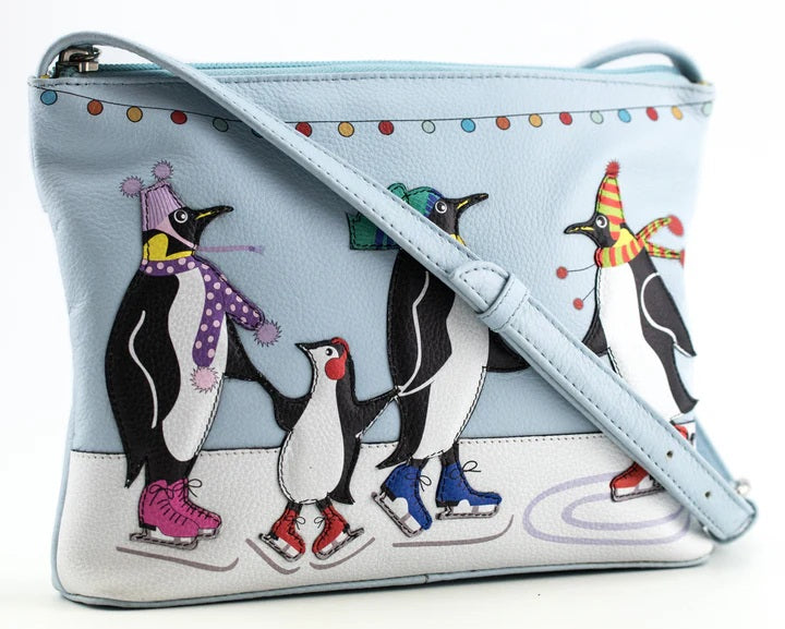 Mala Leather Midi Crossbody Bag - Chille Penguin