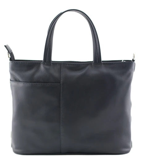 Mala Leather Coco’s Walk Navy Multiway Grab & Shoulder Bag