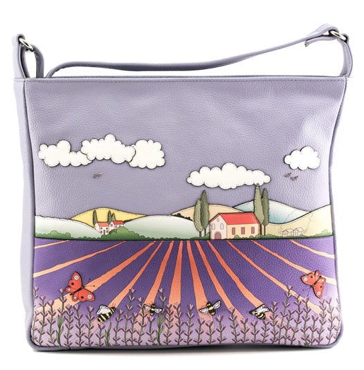 Mala Leather Large Cross Body Shoulder Handbag + Dust Bag - The Cotswolds