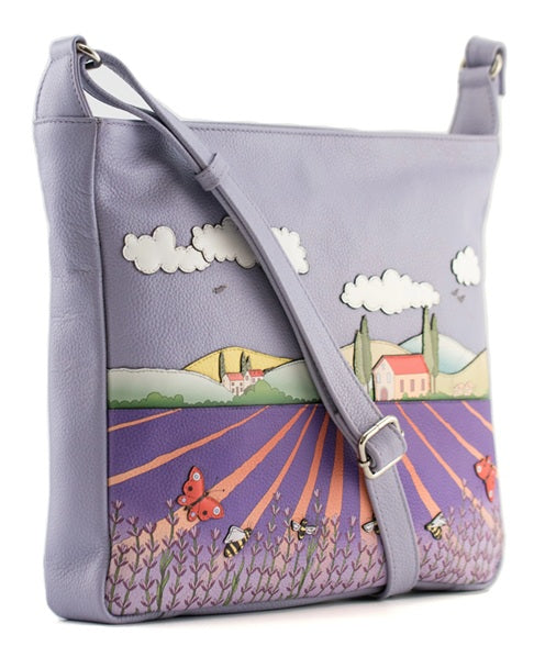 Mala Leather Large Cross Body Shoulder Handbag + Dust Bag - The Cotswolds