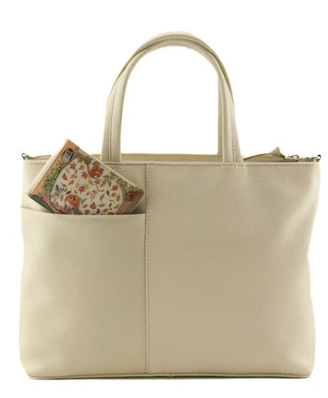 Mala Leather Multiway Grab Bag Foxglove Forest with Dust Bag