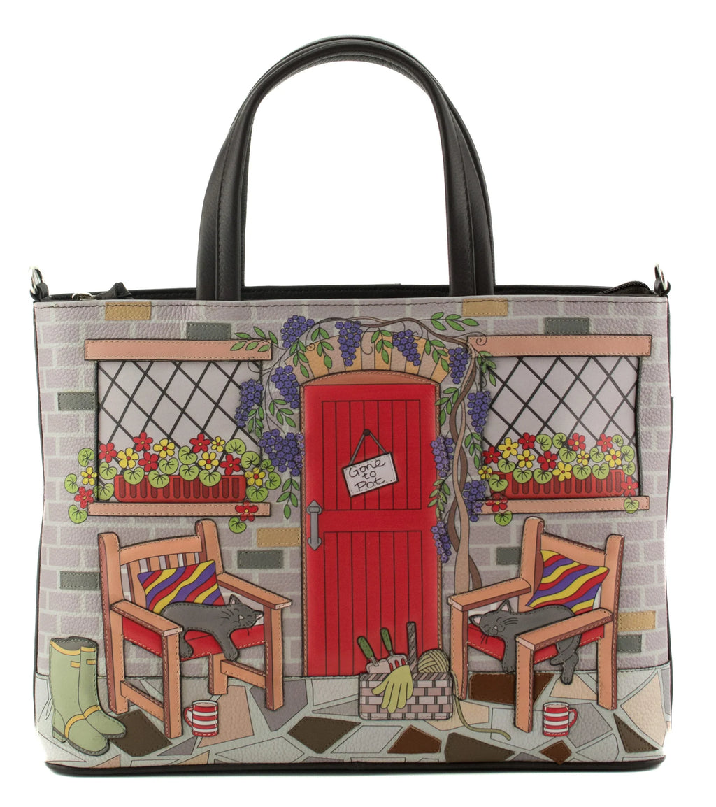 Mala Leather Grab Shoulder Handbag + Dust Bag - Gone to Pot